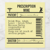 FUNNY Humorous, and Versatile Design for Party ワインラベル (シングルラベル)