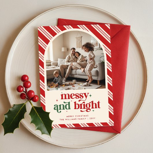 Funny Humorous Kid Children Family Photo Christmas シーズンカード