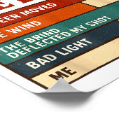 Funny Hunter Reasons Why I Missed The Deer Hunting ポスター (角)