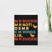Funny Hunting Humor Tee For M R Ducks  カード (正面)