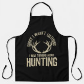 Funny Hunting Quote Saying Deer Venison Elk Hunter エプロン (正面)