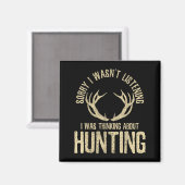 Funny Hunting Quote Saying Deer Venison Elk Hunter マグネット (正面/裏面)