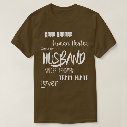 Funny Husband Hubby Gift With Saying Best Friend Tシャツ (デザイン正面)