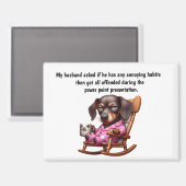 Funny Husband Humor マグネット (正面/裏面)