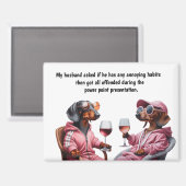 Funny Husband Humor マグネット (正面/裏面)
