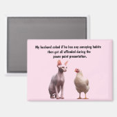 Funny Husband Humor マグネット (正面/裏面)