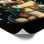 Funny Husky Dog Christmas Pj Pajama Men Women Pjs  ポスター (角)