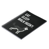 Funny Husky Mom Gifts Siberian Dog Dad Lover Pet ノートブック (左側)