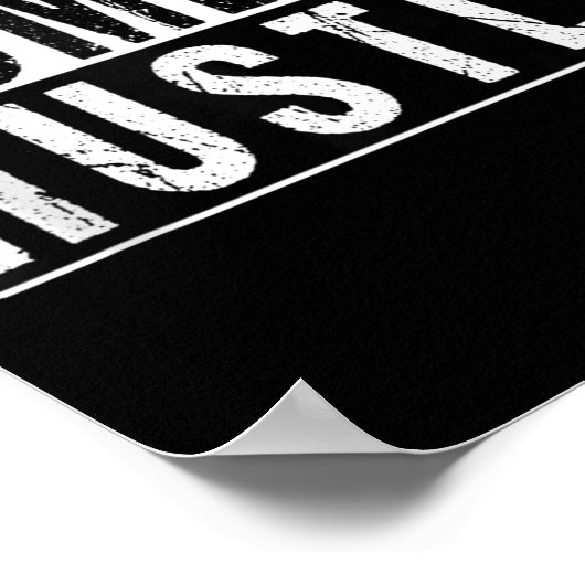 Funny Hustle Gift For Men And Women Cool Humble In ポスター (角)