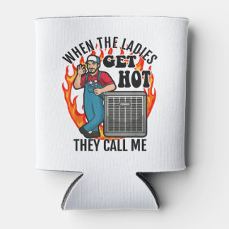 Funny HVAC Technician Air Conditioning Engineer Te 缶クーラー