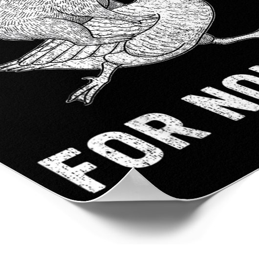 Funny I Am A Conduit For Nonsense Capybara Goose M ポスター (角)