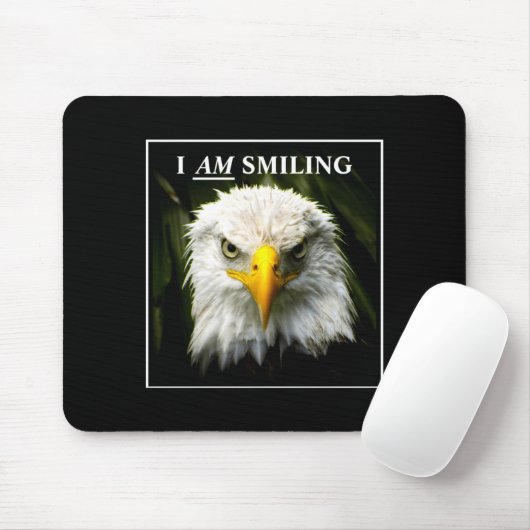 Funny I Am Smiling Mpy Eagle Photo  マウスパッド (マウス)