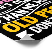 Funny I Can't Argue With My Husband Old People Don ポスター (角)