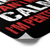 Funny I Can't Keep Calm Christian Pentecostal  ポスター (角)