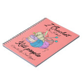 Funny I Crochet Save A Life Yarn Art ノートブック (左側)