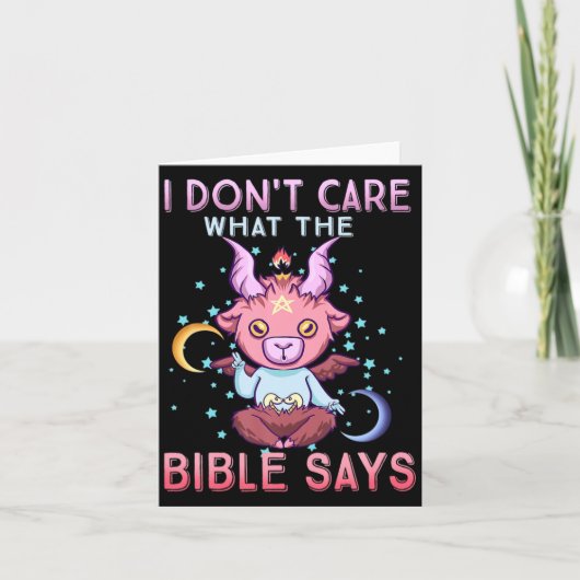 Funny I Dont Care What Bible Says  カード (正面)