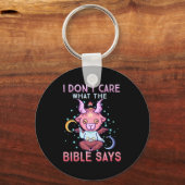 Funny I Dont Care What Bible Says  キーホルダー (正面)