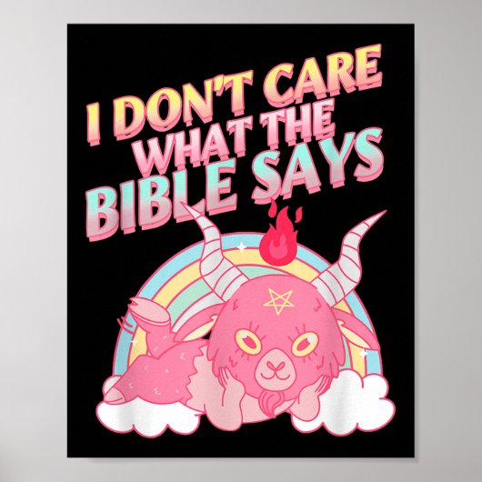 Funny I Don't Care What Bible Says  ポスター (正面)