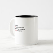 Funny I Don't Need Anger Management ツートーンマグカップ (正面左)