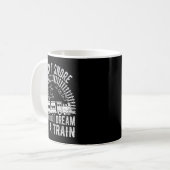 Funny I Don't Snore I Dream I'm A Train Shirt Trai コーヒーマグカップ (正面左)