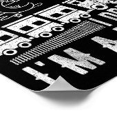 Funny I Don't Snore I Dream I'm A Train Shirt Trai ポスター (角)