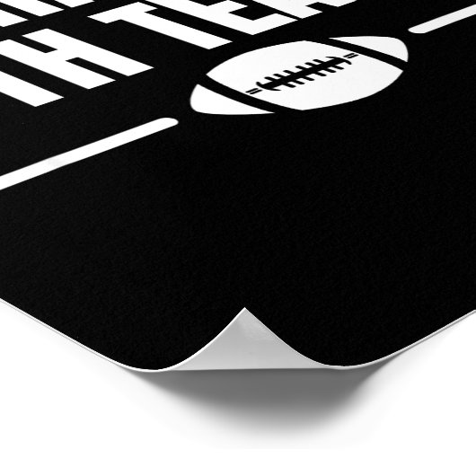 Funny I Hate Both Teams Football  ポスター (角)