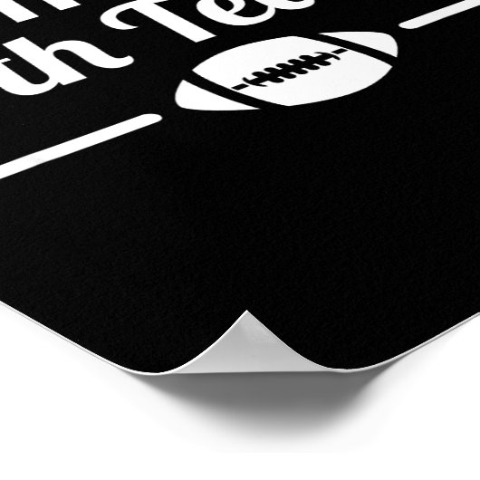 Funny I Hate Both Teams Football Small  ポスター (角)