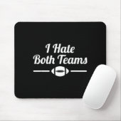 Funny I Hate Both Teams Football Small  マウスパッド (マウス)