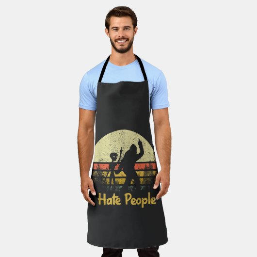 funny i hate people  エプロン (着用した状態)