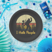 funny i hate people womens tshirts ペーパープレート (パーティー)