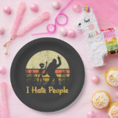 funny i hate people womens tshirts ペーパープレート (パーティー)