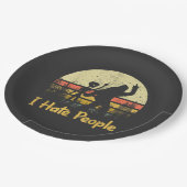 funny i hate people womens tshirts ペーパープレート (アングル)