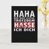 Funny I Hate You Anyway Joke Saying Shirt カード (黄色い花)