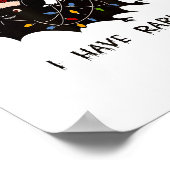 Funny I Have Rabies Christmas Bat Matching Holiday ポスター (角)