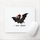 Funny I Have Rabies Christmas Bat Matching Holiday マウスパッド (マウス)