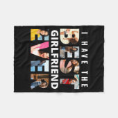 Funny I Have The Girlfriend Ever Photo フリースブランケット (正面(横))