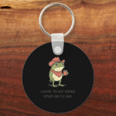 Funny I Have To Say Weird Stuff Or I Will Die Cowb キーホルダー (正面)