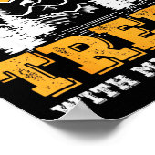 Funny I Hug Trees Chainsaw Logger Mountain Design  ポスター (角)