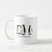 Funny I Just Gotta Be Me Penguin Quote Spheniscida コーヒーマグカップ (左)