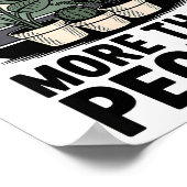 Funny I Like Plants More Than People Design ポスター (角)