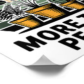 Funny I Like Plants More Than People Design ポスター (角)