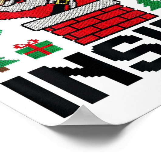 Funny I Like To Slide Inside Santa Ugly Christmas ポスター (角)