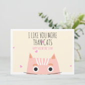 Funny I Like You More Than Cats Valentine's Day  シーズンカード (スタンド正面)
