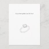 Funny I Love Being Married To You Quote Card ポストカード (正面)