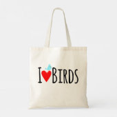  Funny I Love Birds  トートバッグ (裏面)