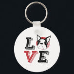 Funny I Love Boston Terrier I Heart My Dog Lover キーホルダー<br><div class="desc">I Love Boston Terrier. Funny and cute design for dog and puppy lover, animal rescuer and pet owner. This vintage retro merchandise is great for grandpa, grandma, husband, wife, dad, mom, uncle, aunt, son, daughter, colleagues or co-worker. Whether you're a nurse, doctor, teacher, engineer, manager, physician or therapist you can...</div>