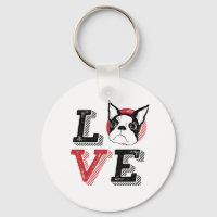 Funny I Love Boston Terrier I Heart My Dog Lover