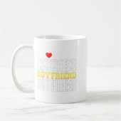Funny I Love My Handsome Boyfriend Valentine  コーヒーマグカップ (左)