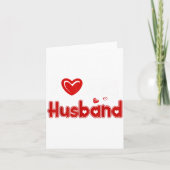 Funny I Love My Husband カード (正面)