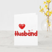 Funny I Love My Husband  カード (黄色い花)